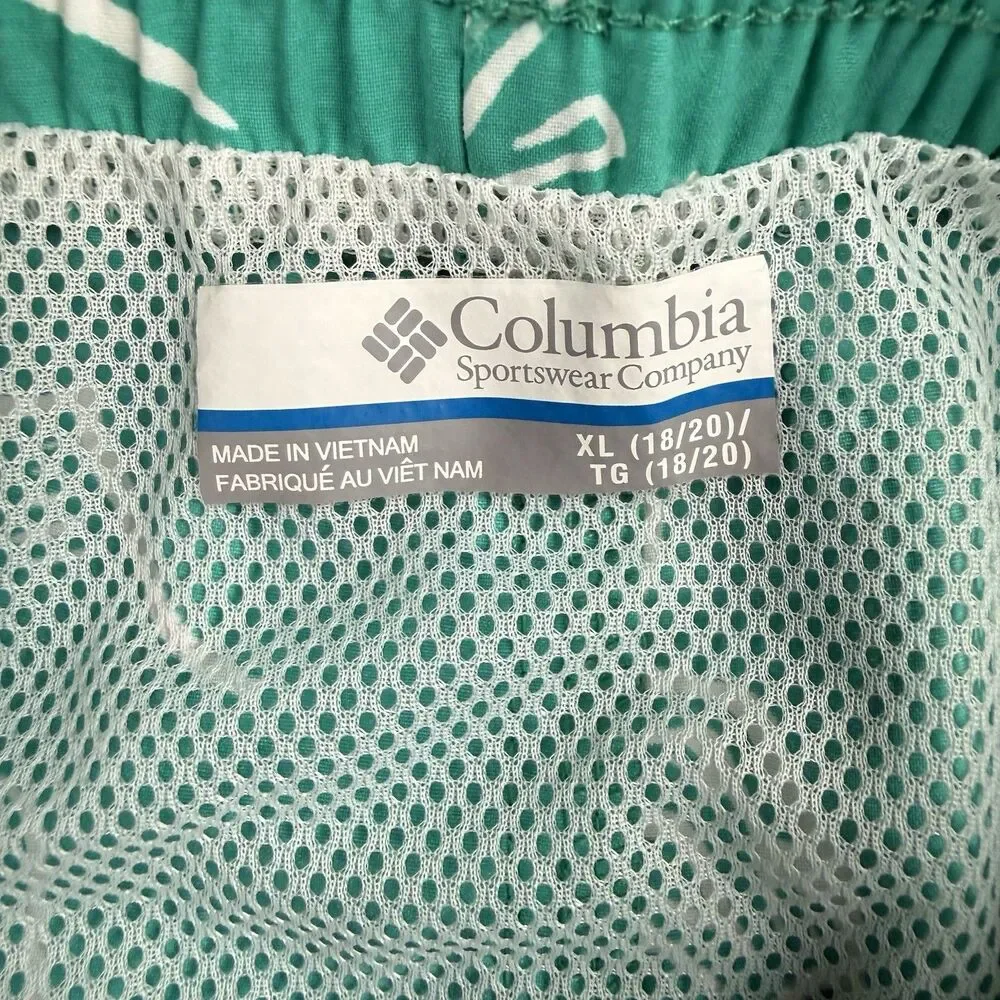 Columbia PFG Swim Trunks Youth XL (18/20) Blue Shorts UPF50 Omni Shade Fish Boat